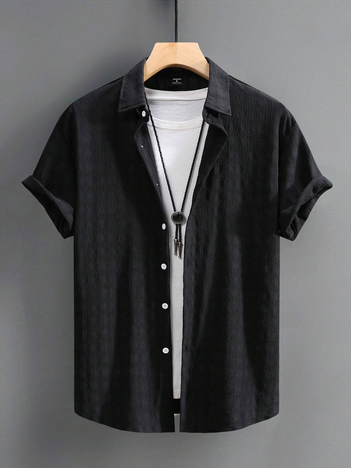 Textured Short Sleeve Shirt