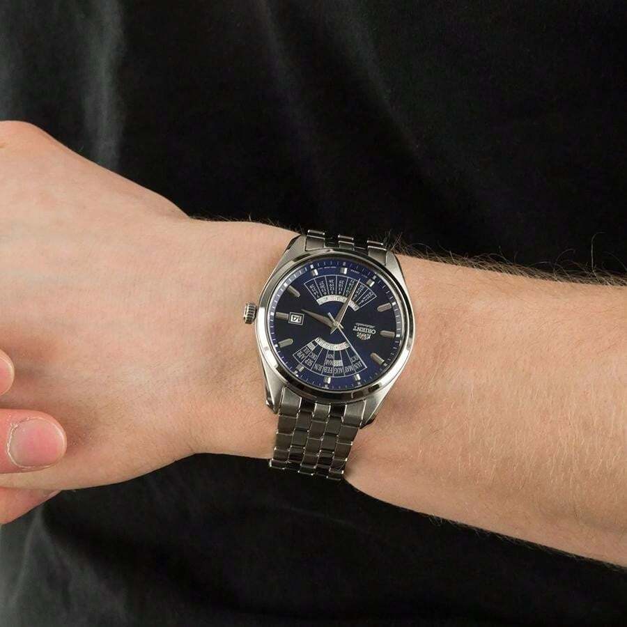 Orient Sun & Calendar Automatic Watch – Deep Blue Dial