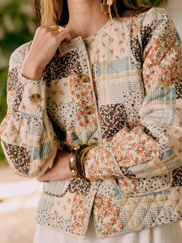 Vintage Floral Patchwork Jacket
