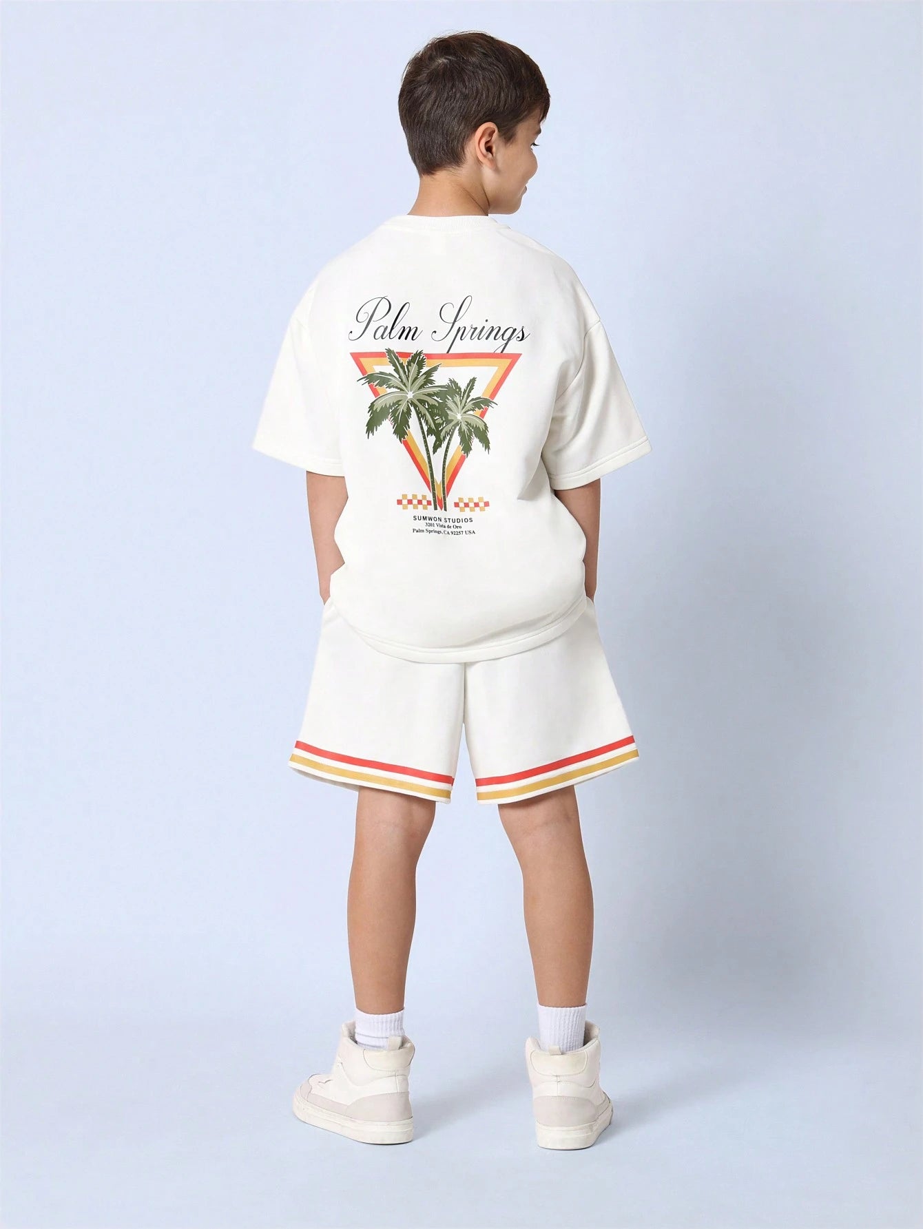 Palm Springs Kids Summer Set – T-Shirt & Shorts
