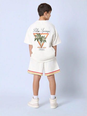 Palm Springs Kids Summer Set – T-Shirt & Shorts