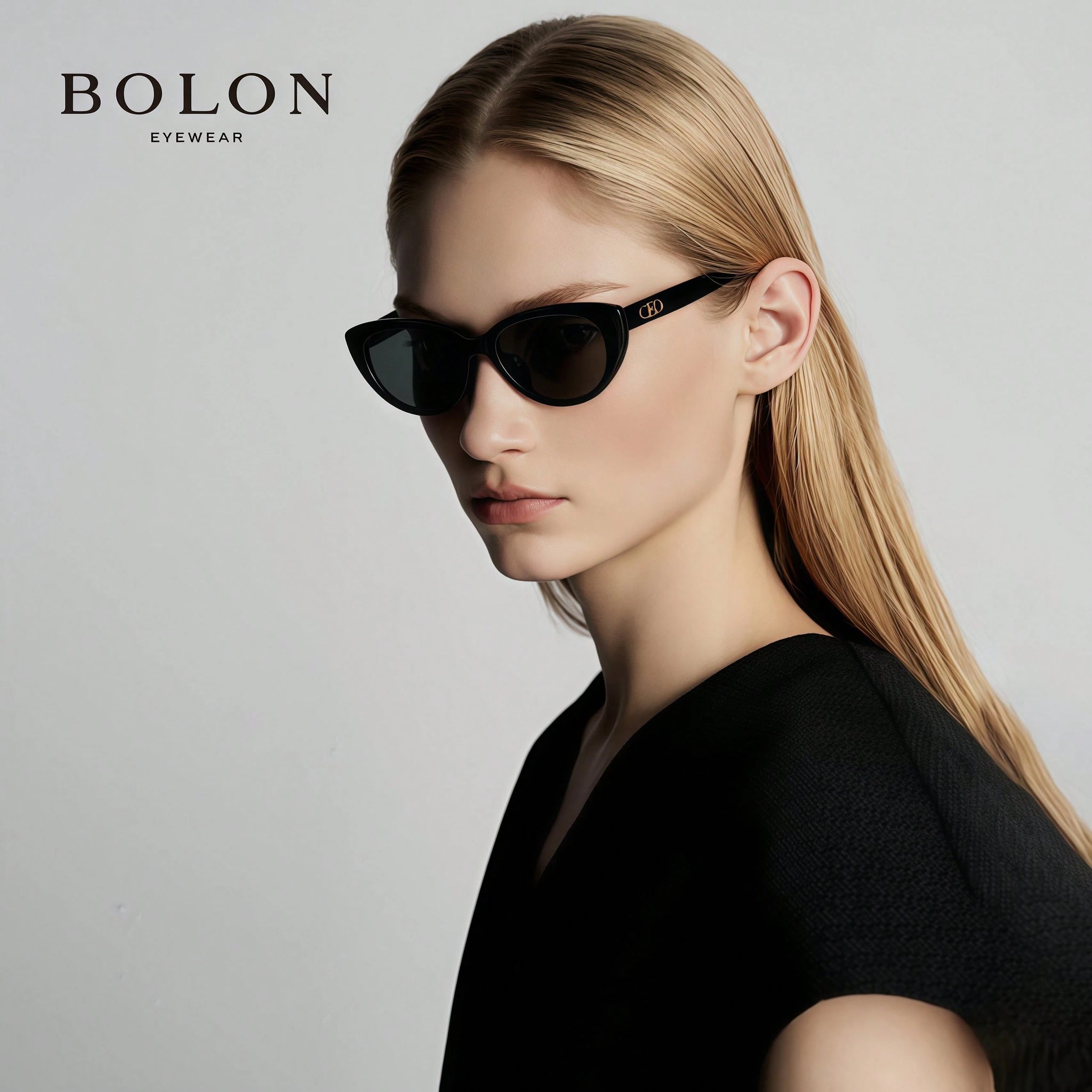 LEGAZE Cat-Eye Sunglasses – Sleek Noir Edition