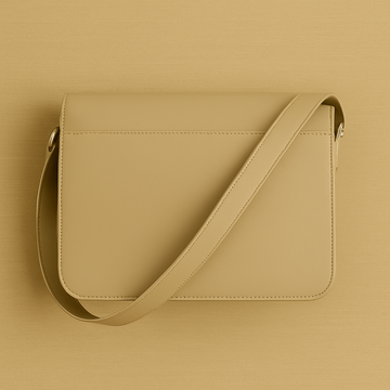 LEGAZE Structured Beige Crossbody Bag