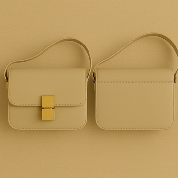 LEGAZE Structured Beige Crossbody Bag